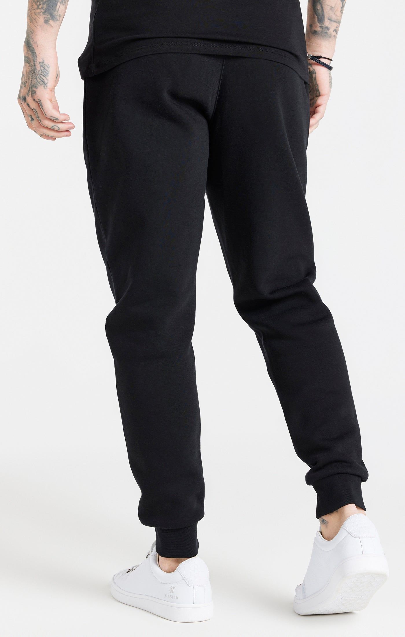 Black Essential Cuffed Jogger sold by Siksilk product image thumbnail 4