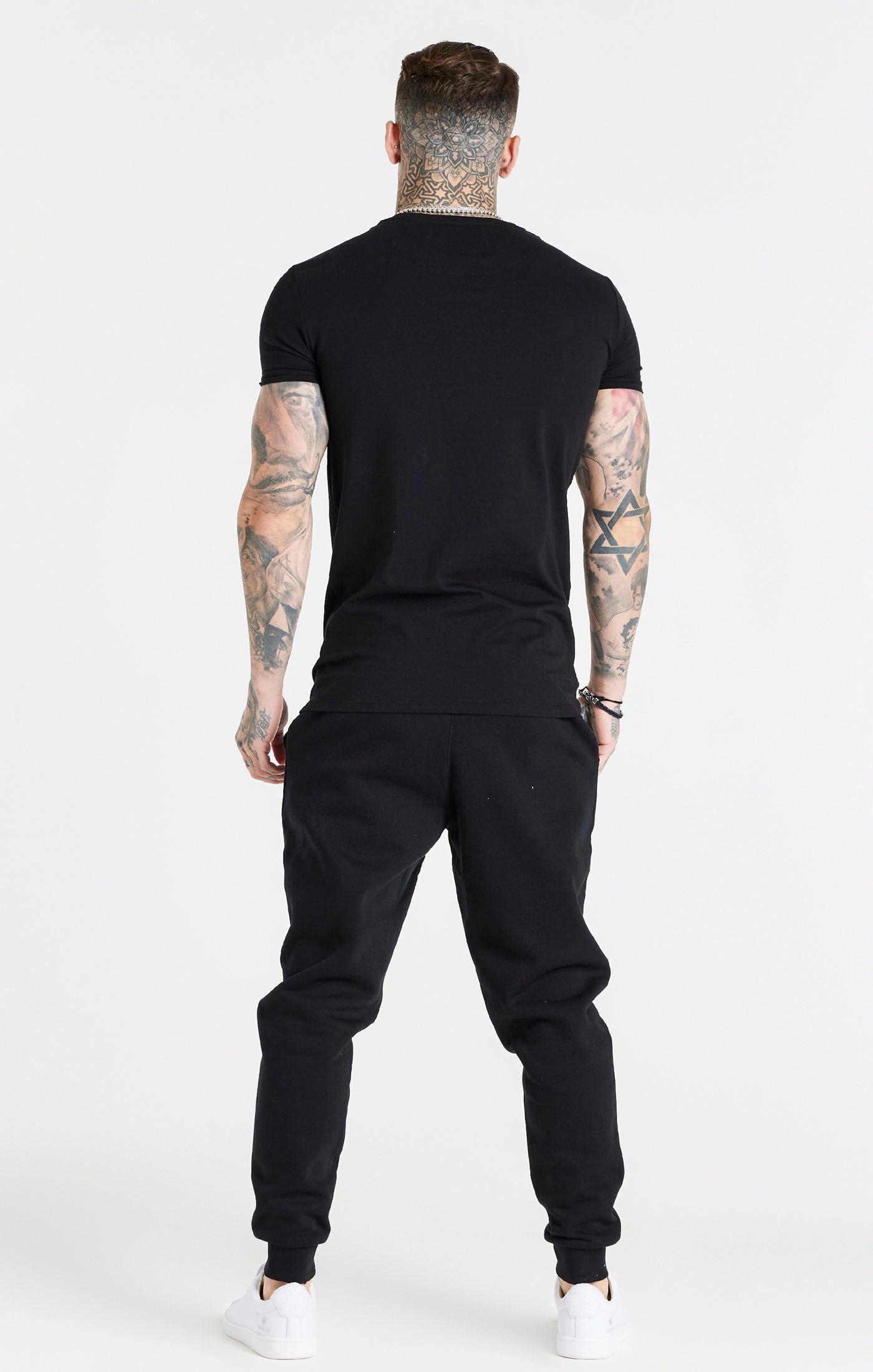 Black Essential Cuffed Jogger sold by Siksilk product image thumbnail 5