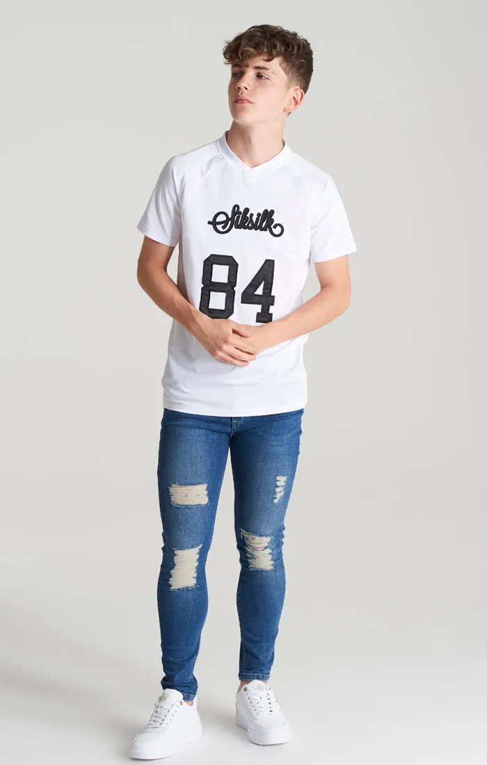 Boys Blue Distressed Skinny Denim Jean sold by Siksilk product image thumbnail 2