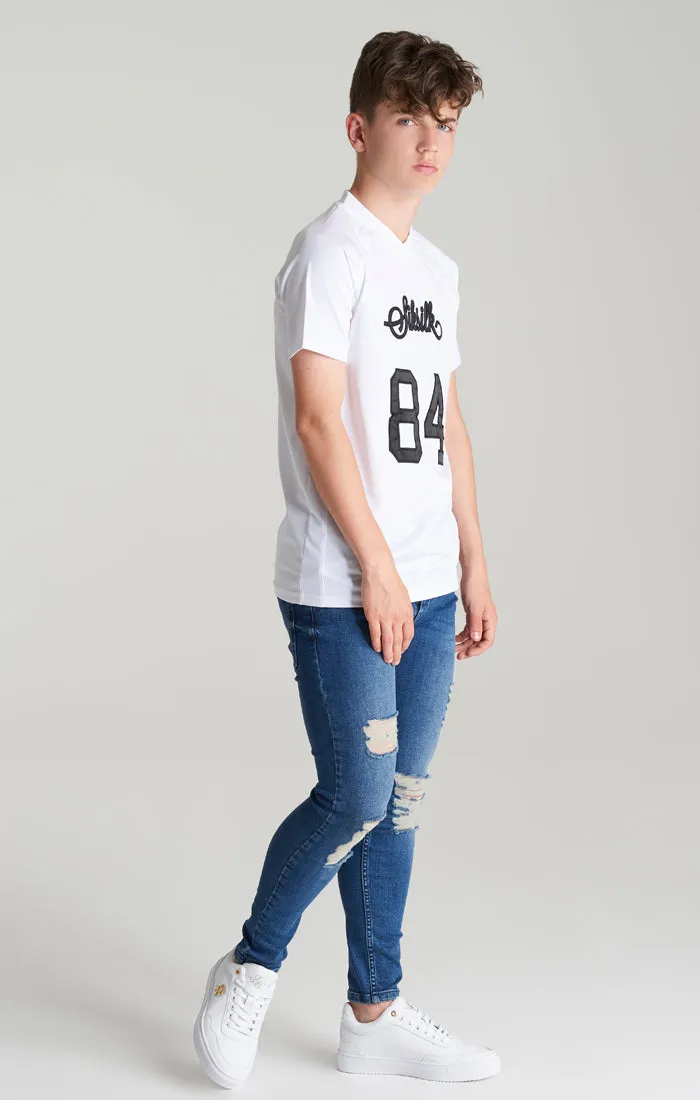 Boys Blue Distressed Skinny Denim Jean sold by Siksilk product image thumbnail 3