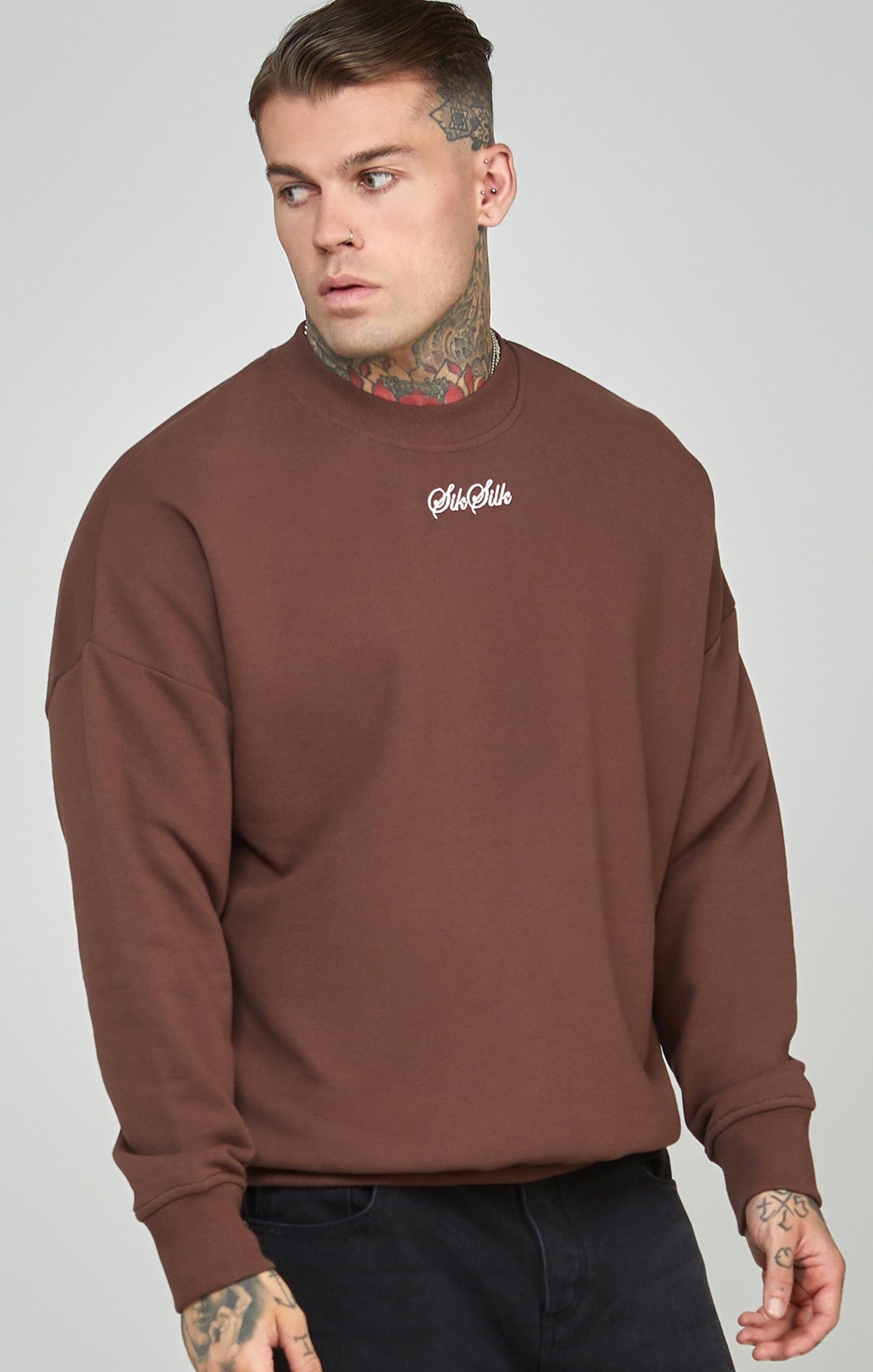 Script Logo Oversized Sweatshirt sold by Siksilk