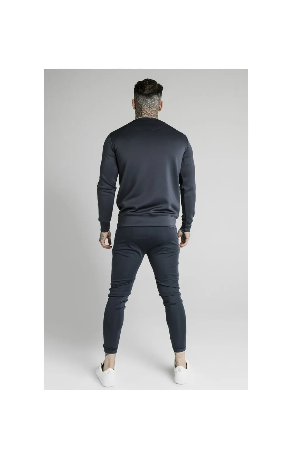 SikSilk L/S Tri-Fade Panel Sweater - Navy Pacific Fade sold by Siksilk product image thumbnail 5