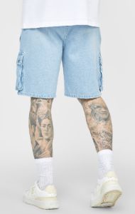 Blue Elasticated Waist Denim Short sold by Siksilk
