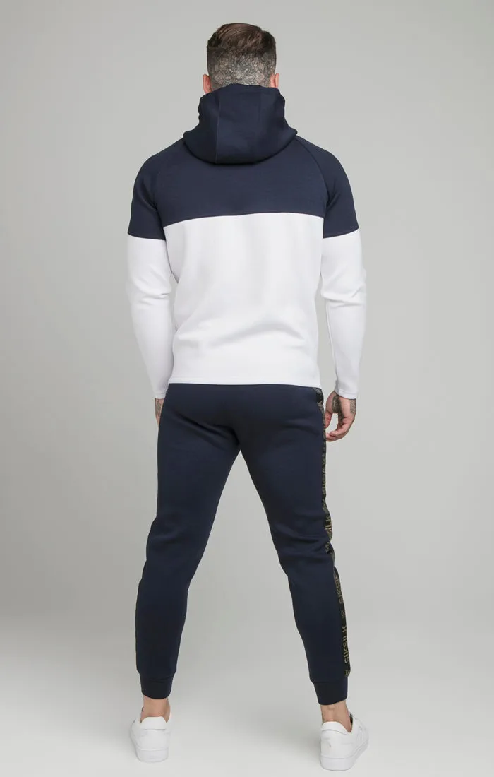 Navy Tape Zip Through Hoodie And Jogger Set sold by Siksilk product image thumbnail 4
