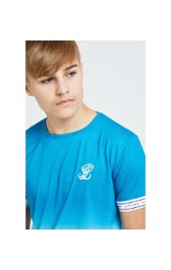 Illusive London Flux Tech Tee - Blue & White sold by Siksilk