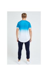 Illusive London Flux Tech Tee - Blue & White sold by Siksilk
