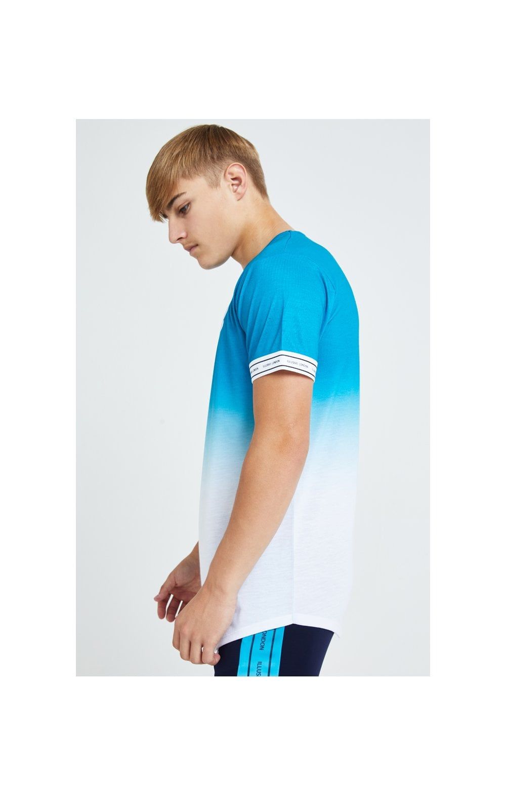Illusive London Flux Tech Tee - Blue & White sold by Siksilk product image thumbnail 3
