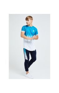 Illusive London Flux Tech Tee - Blue & White sold by Siksilk