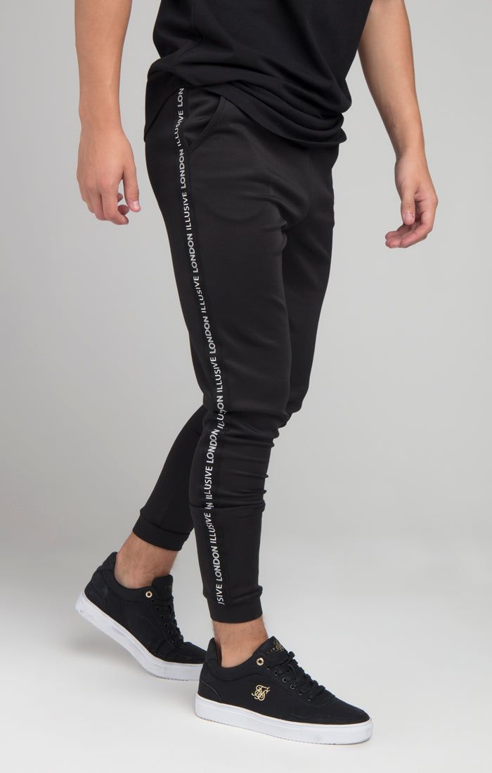 Boys Illusive Black Taped Jogger sold by Siksilk product image thumbnail 4