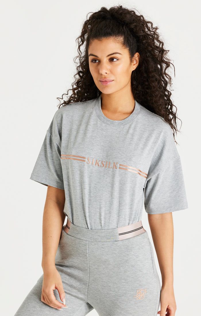 Grey Marl Box T-Shirt sold by Siksilk product image thumbnail 2