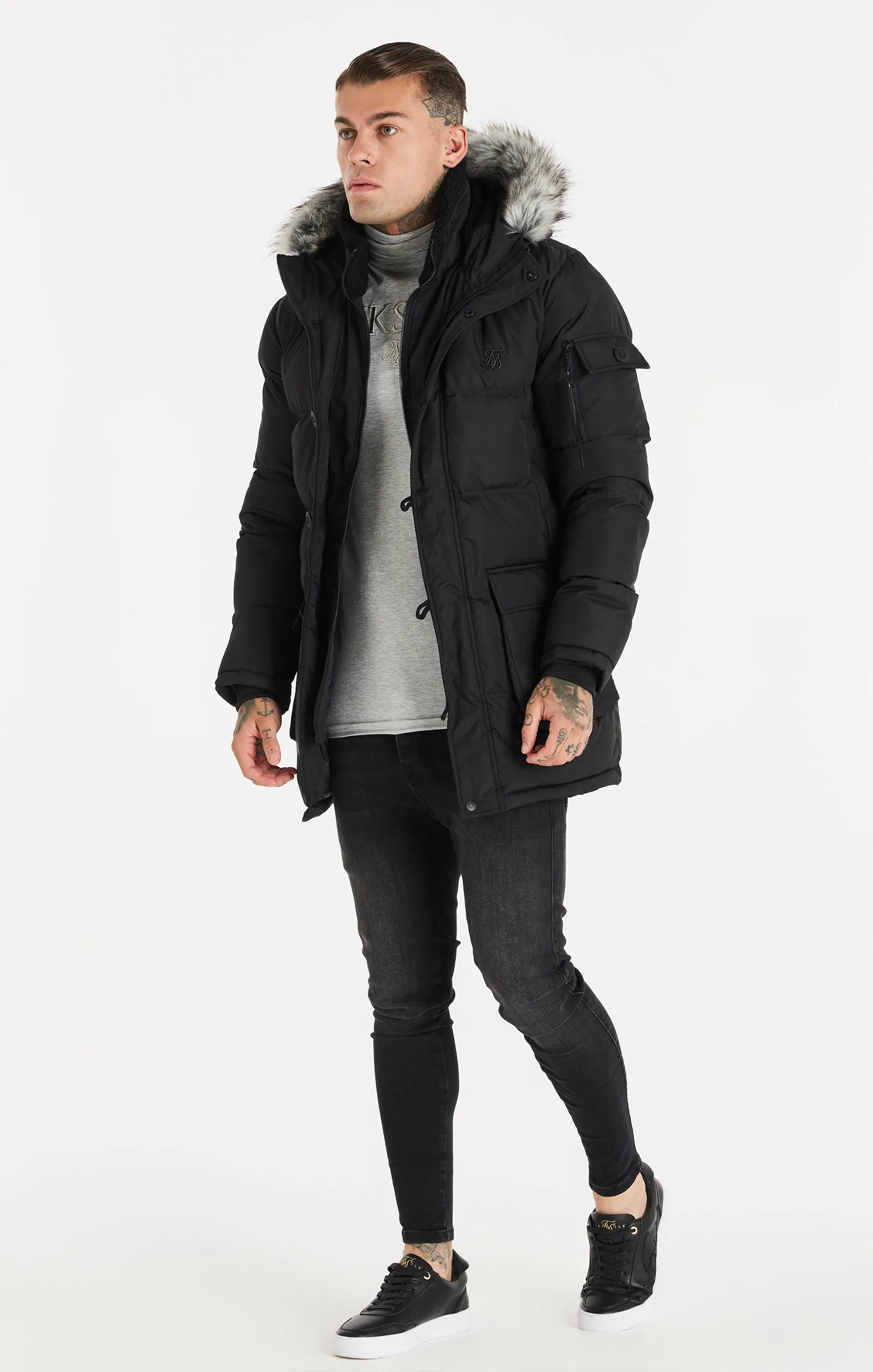 Black Arctic Parka sold by Siksilk product image thumbnail 5