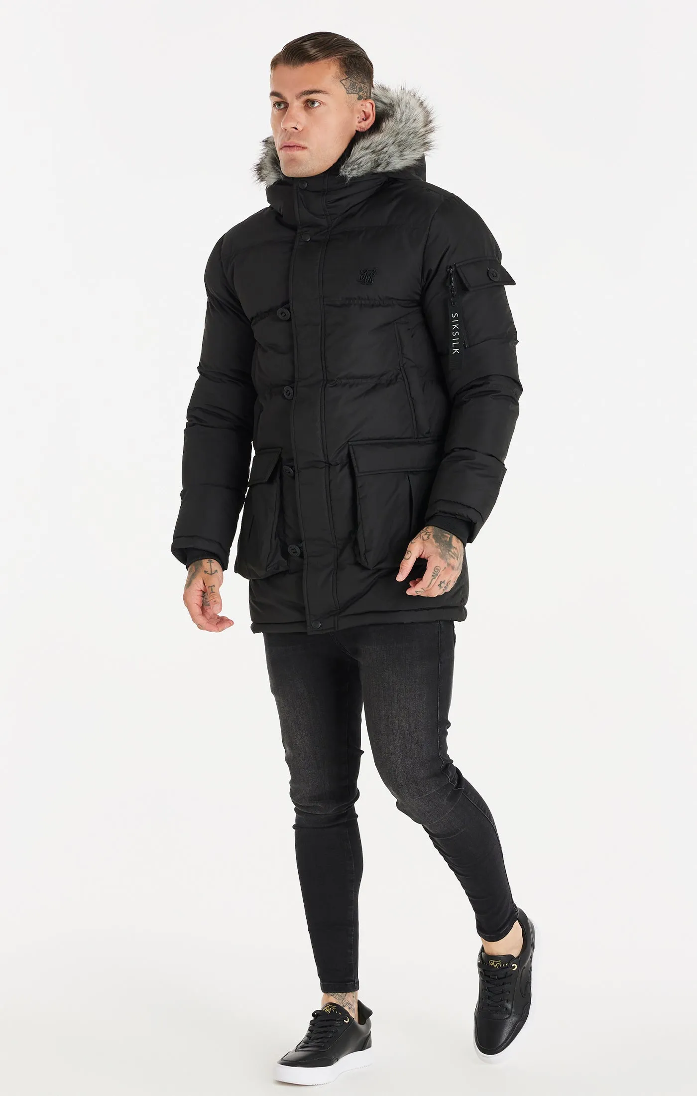 Black Arctic Parka sold by Siksilk product image thumbnail 3