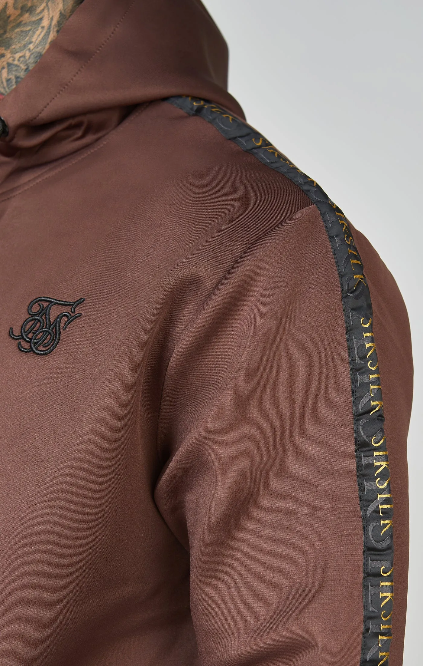 Gold Tape Zip Through Hoodie sold by Siksilk product image thumbnail 3