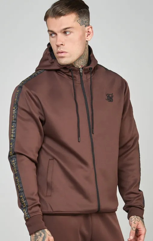 Gold Tape Zip Through Hoodie sold by Siksilk