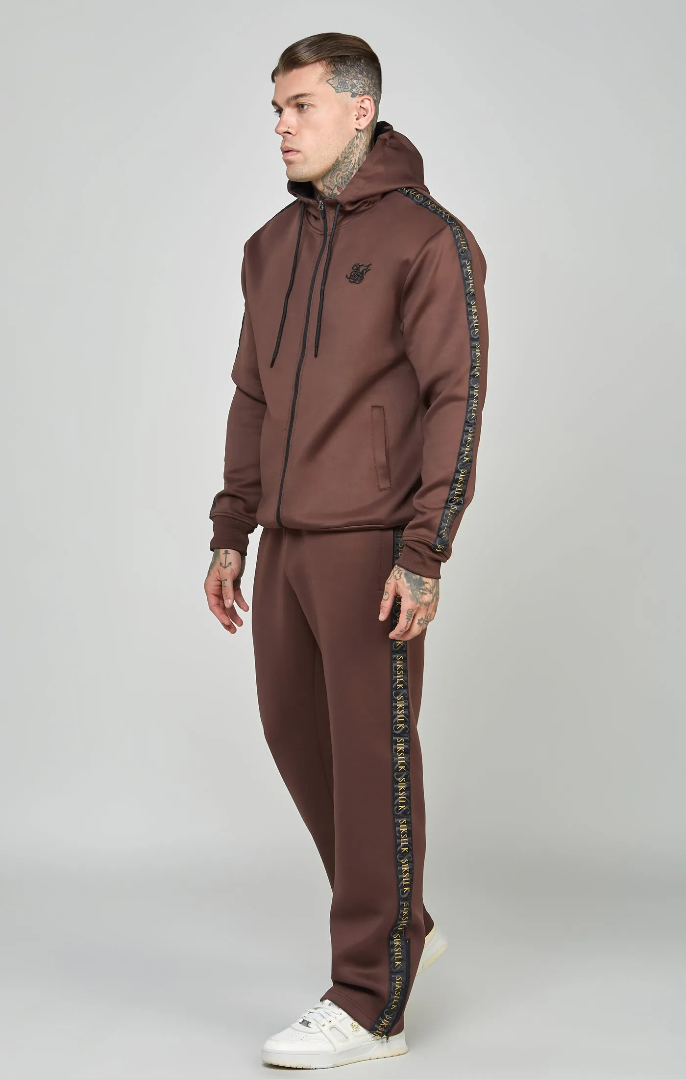 Gold Tape Zip Through Hoodie sold by Siksilk product image thumbnail 2