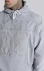SikSilk Elite Textured 89 Hoodie - Grey Marl sold by Siksilk
