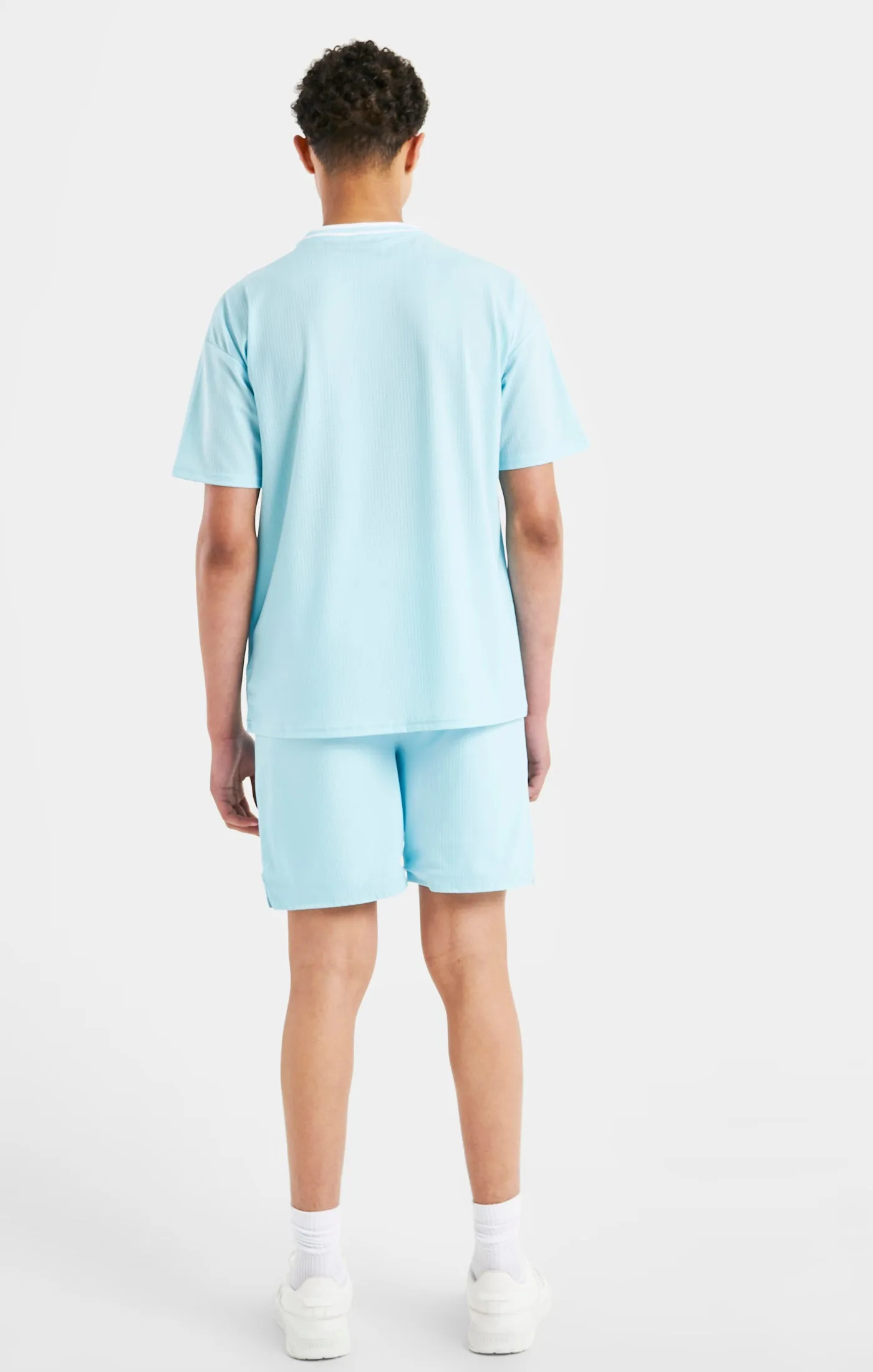 Messi x SikSilk Logo Drop Shoulder Tee - Blue sold by Siksilk product image thumbnail 5