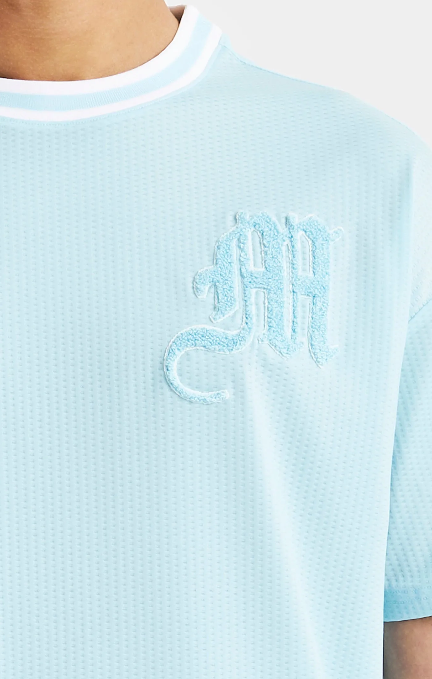 Messi x SikSilk Logo Drop Shoulder Tee - Blue sold by Siksilk product image thumbnail 2