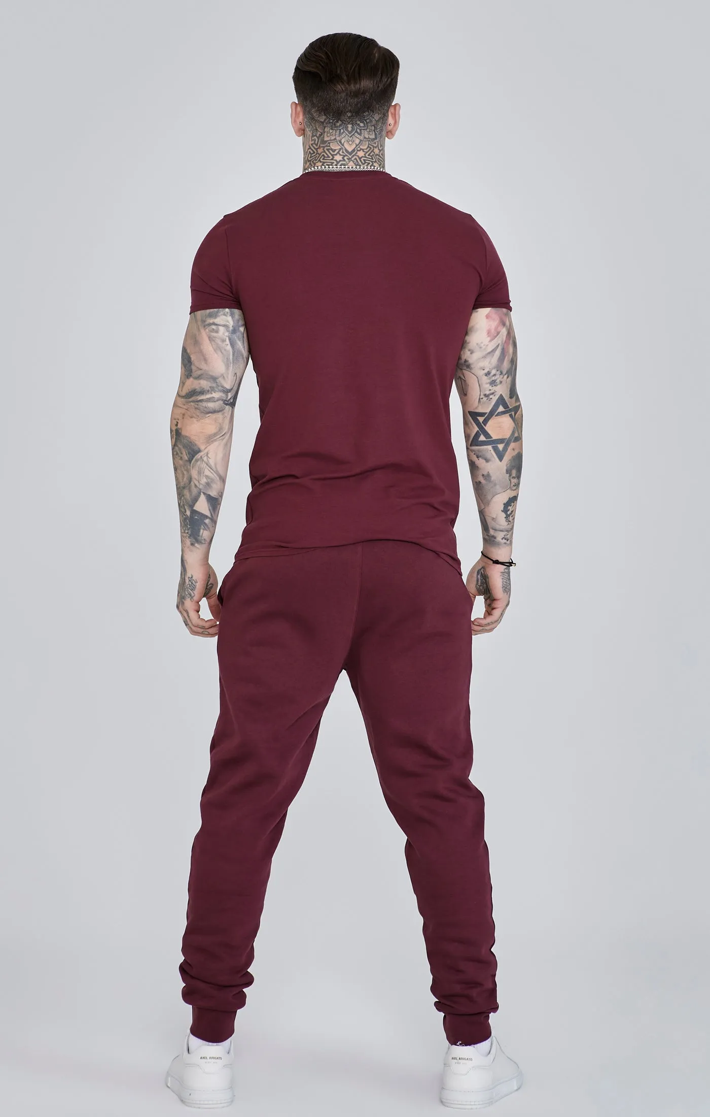 Burgundy Essentials T-Shirt sold by Siksilk product image thumbnail 5