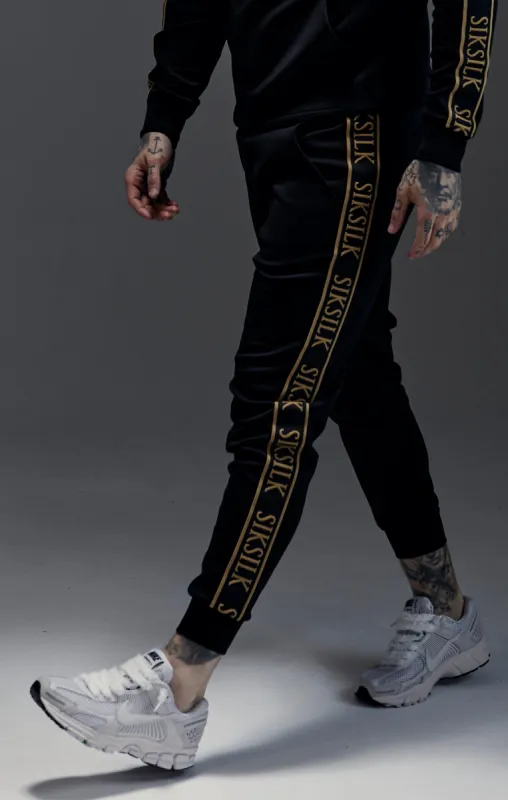 Black Muscle Fit Joggers sold by Siksilk