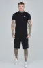 Black Essential Short Sleeve Muscle Fit T-Shirt sold by Siksilk