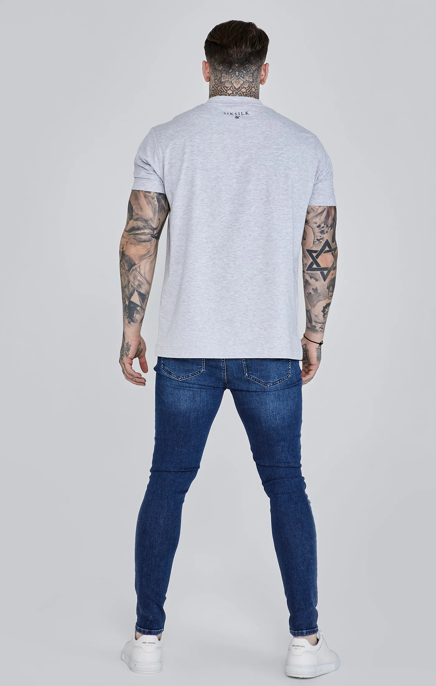 Blue Distressed Skinny Jeans sold by Siksilk product image thumbnail 5