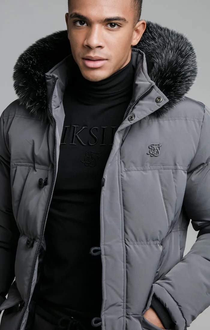 Grey Puff Parka sold by Siksilk product image thumbnail 2