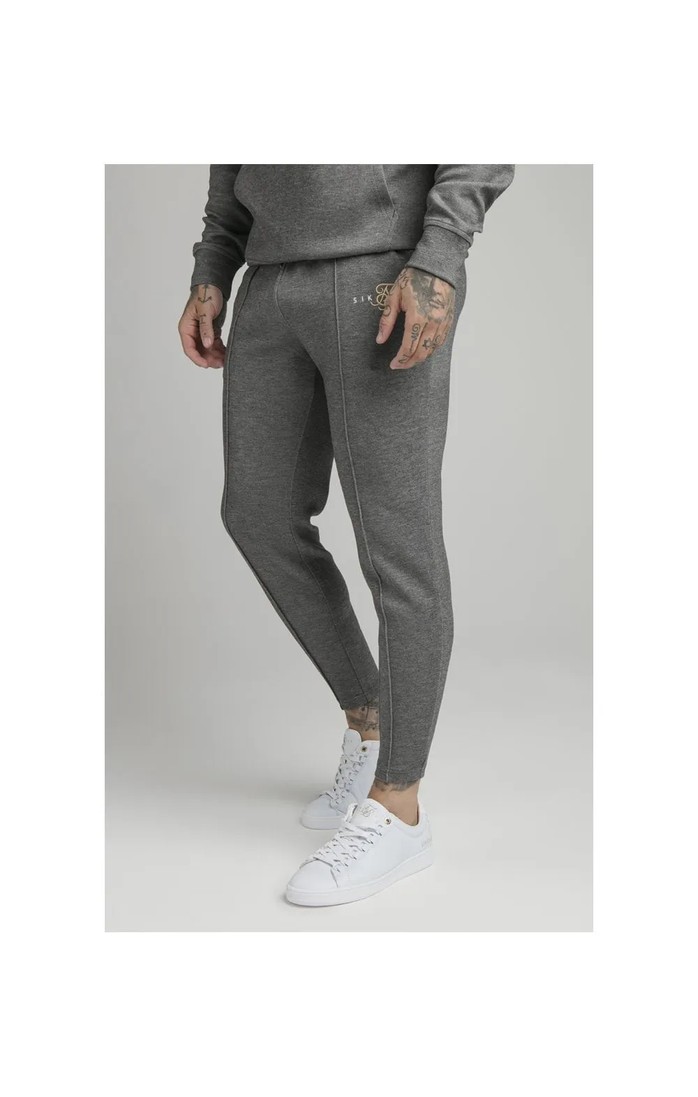 SikSilk Dual Logo Pant - Grey sold by Siksilk
