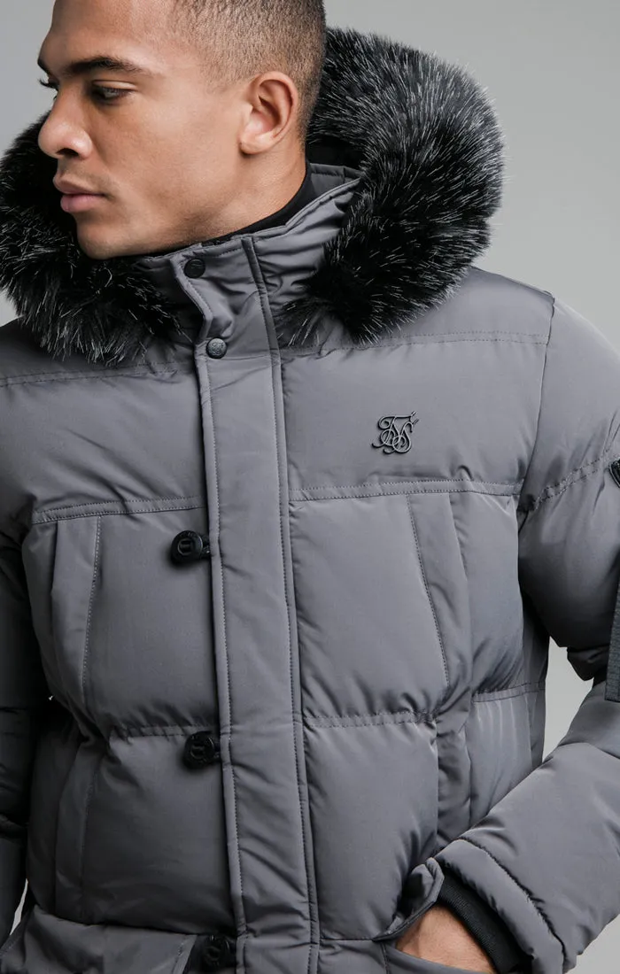 Grey Puff Parka sold by Siksilk product image thumbnail 3