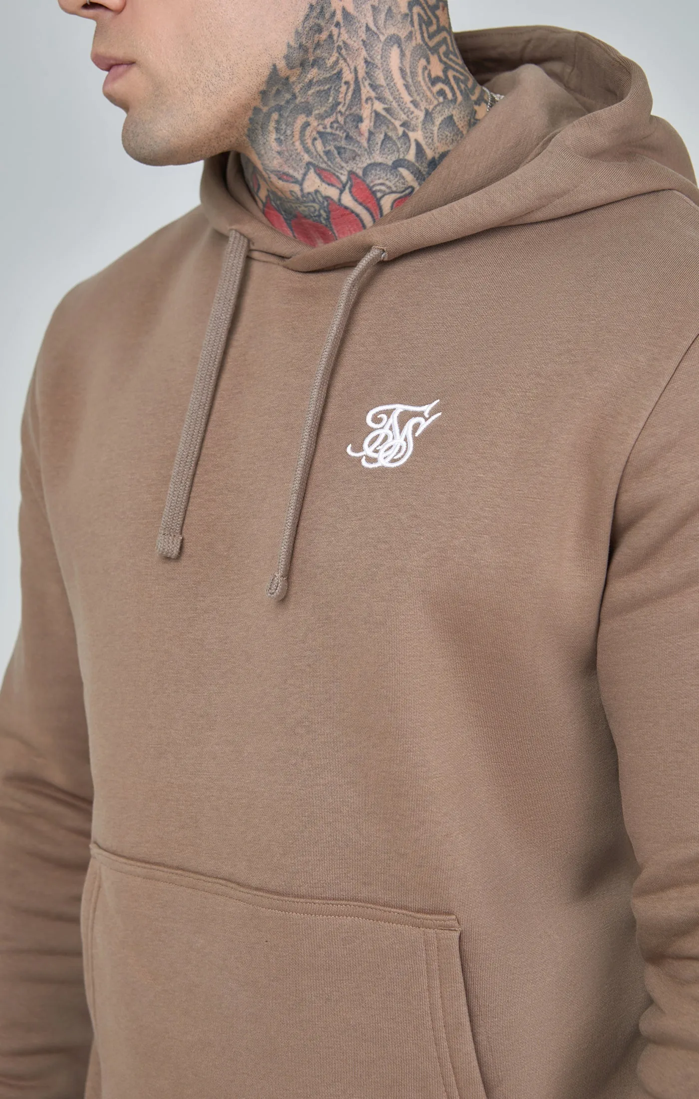 Brown Essential Overhead Hoodie sold by Siksilk product image thumbnail 3