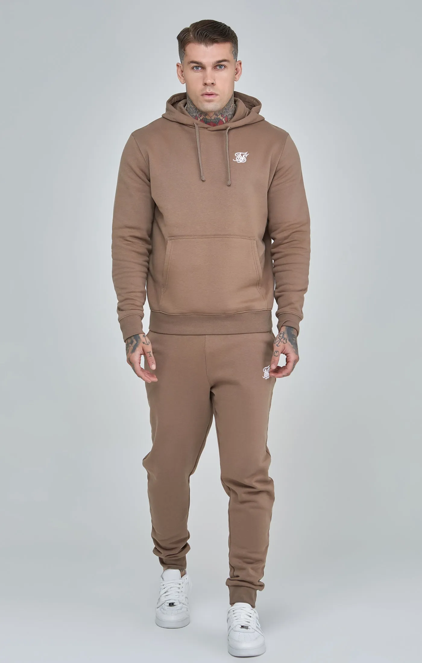 Brown Essential Overhead Hoodie sold by Siksilk product image thumbnail 4