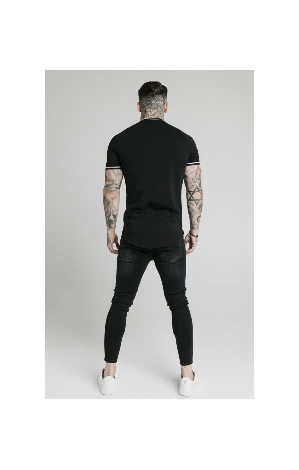 SikSilk Signature Piped Tech Tee - Black sold by Siksilk product image thumbnail 5