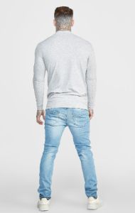 Blue Wash Slim Fit Denim sold by Siksilk