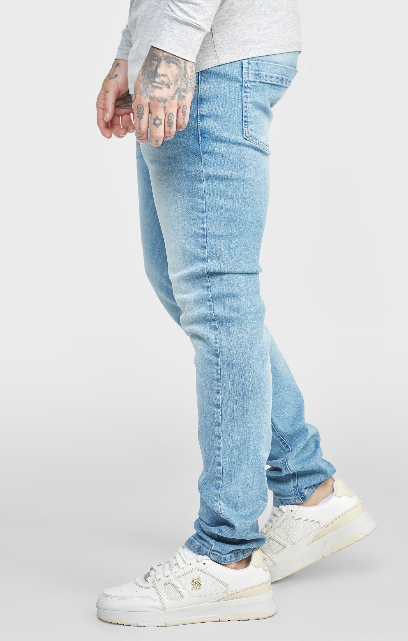 Blue Wash Slim Fit Denim sold by Siksilk product image thumbnail 2