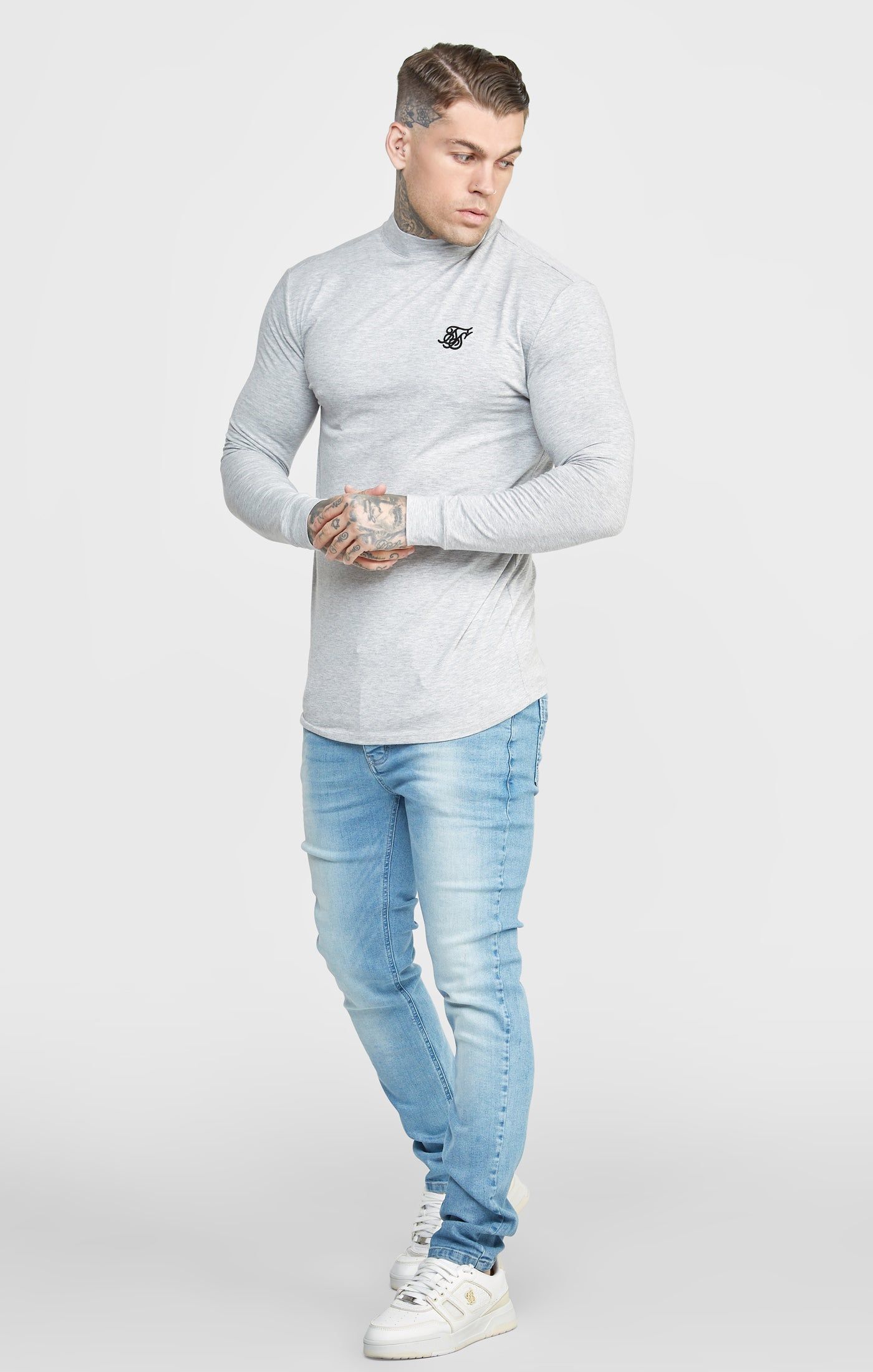 Blue Wash Slim Fit Denim sold by Siksilk product image thumbnail 3