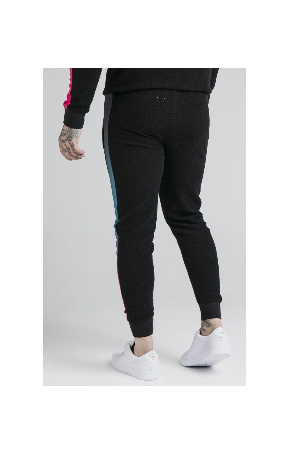 SikSilk Loop Back Fade Joggers - Black & Tri Neon sold by Siksilk product image thumbnail 2