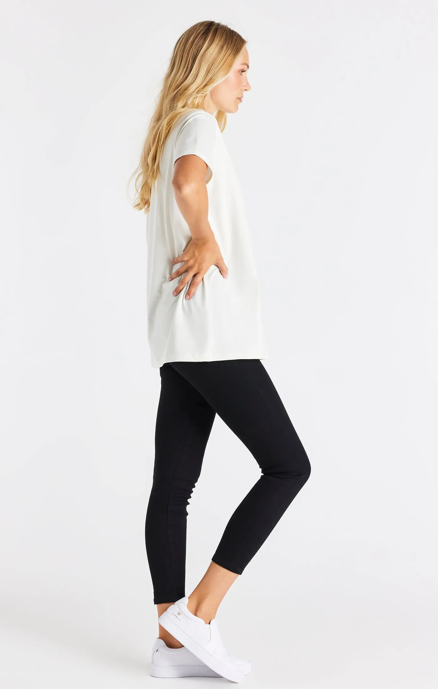 Ecru Boyfriend T-Shirt sold by Siksilk product image thumbnail 4