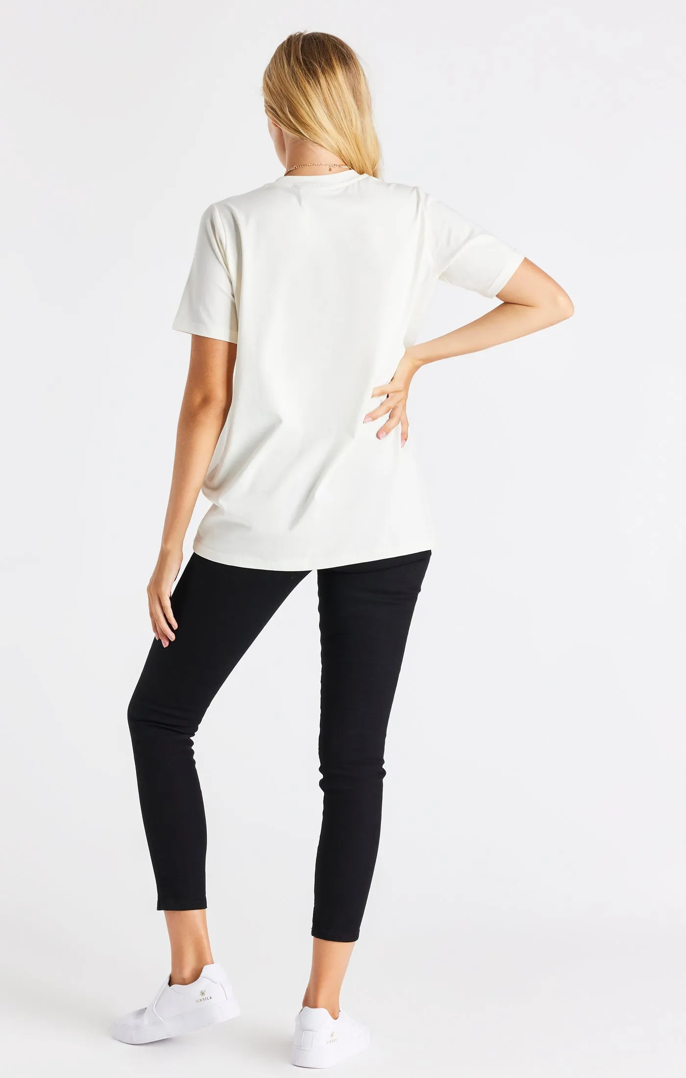 Ecru Boyfriend T-Shirt sold by Siksilk product image thumbnail 5