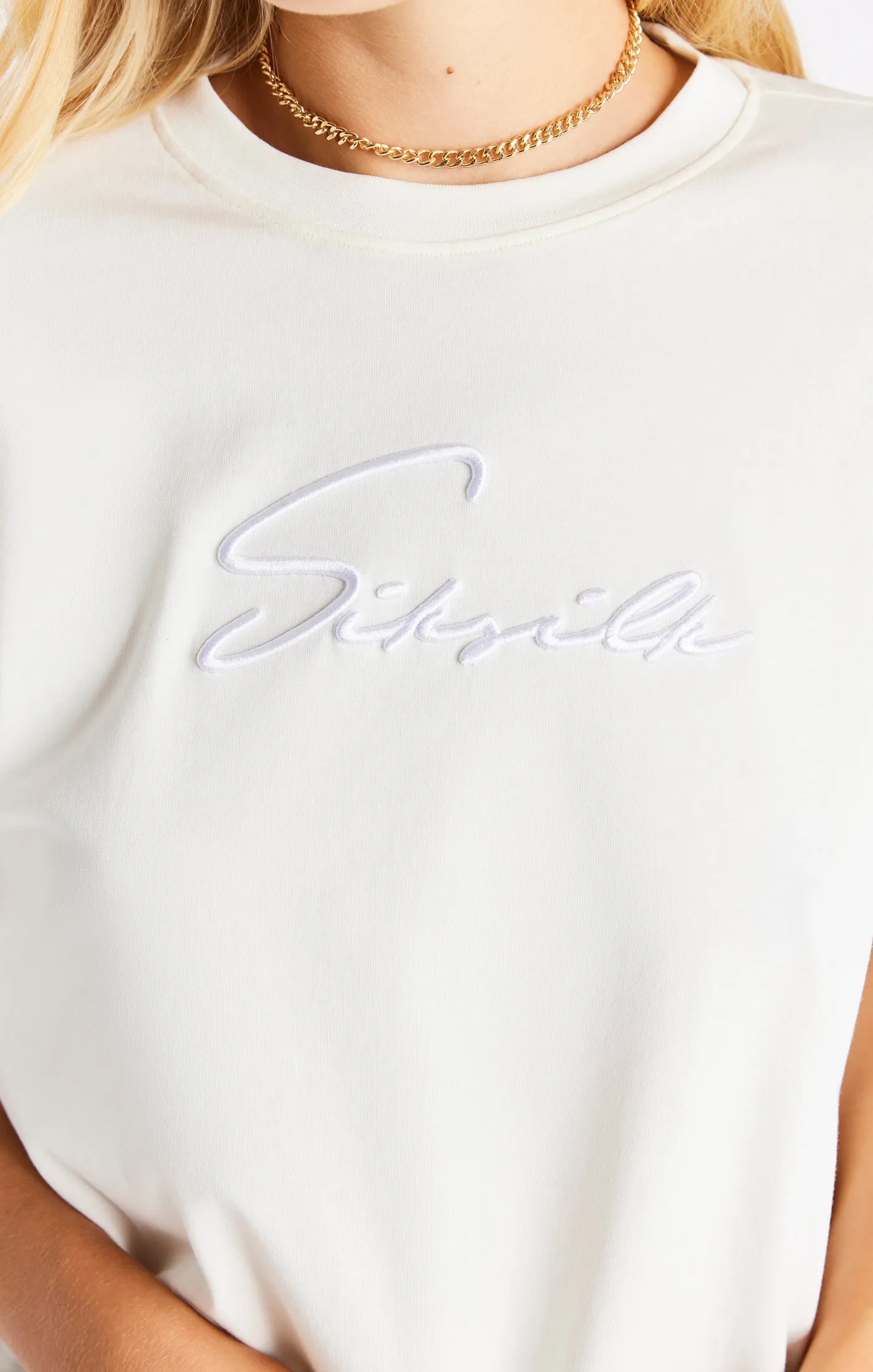 Ecru Boyfriend T-Shirt sold by Siksilk product image thumbnail 2