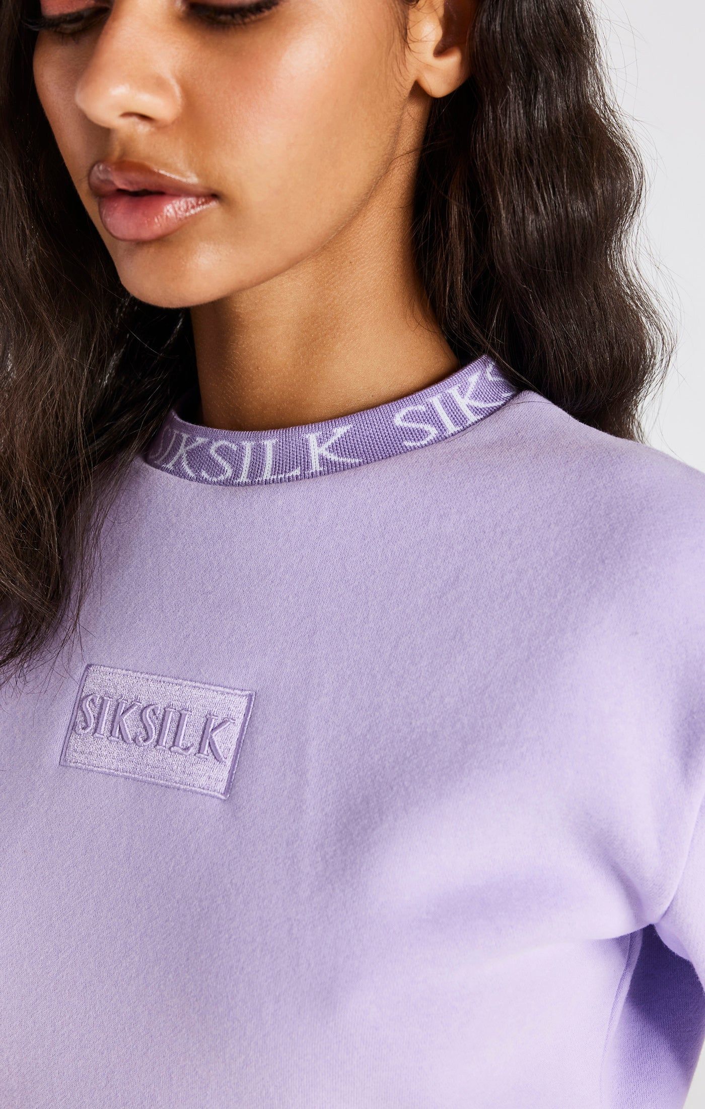 Lilac Crop Sweatshirt sold by Siksilk product image thumbnail 2