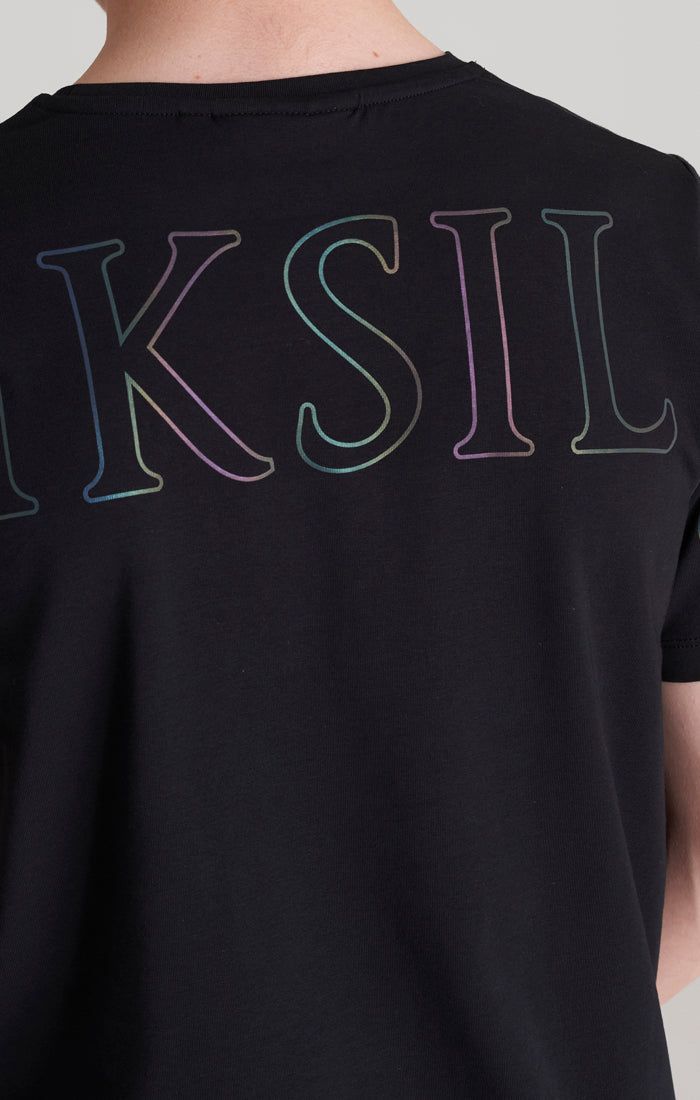 Boys Black Branded T-Shirt sold by Siksilk product image thumbnail 3