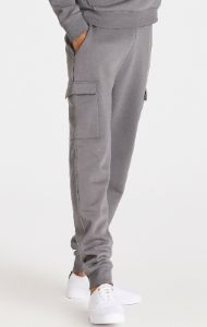 Grey Cargo Fleece Jogger sold by Siksilk