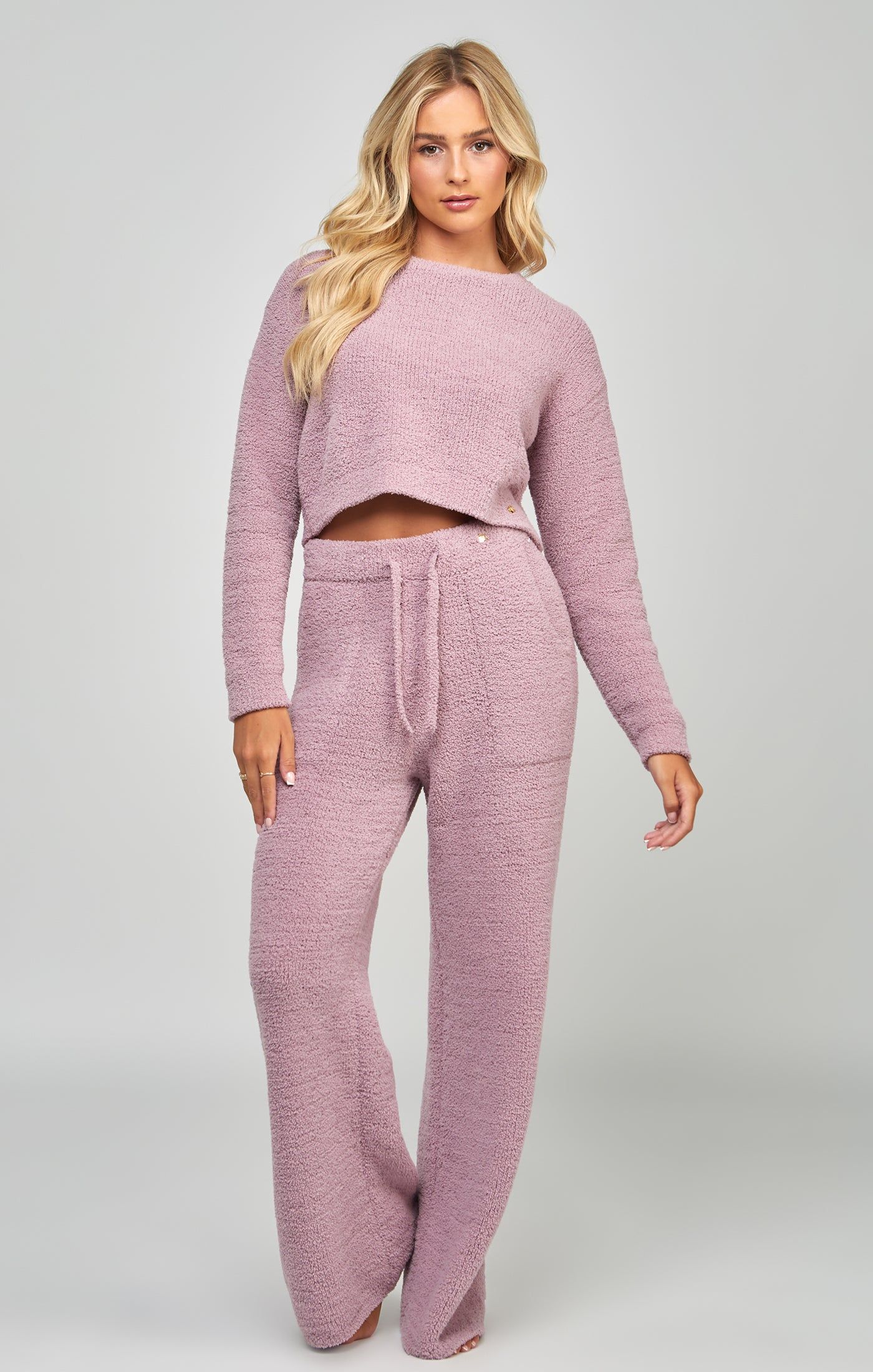 Lavender Wide Leg Lounge Pant sold by Siksilk product image thumbnail 3
