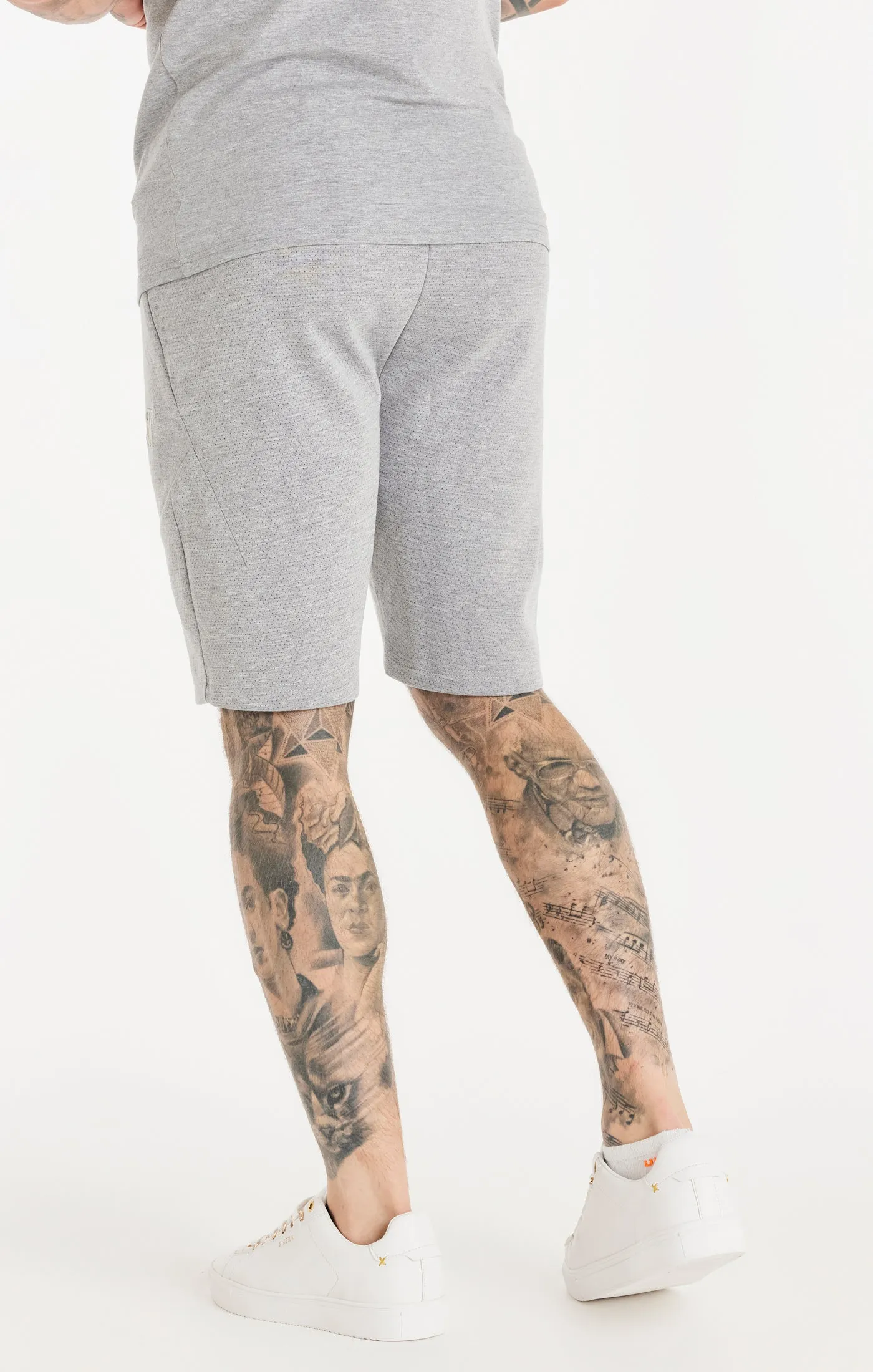 Grey Textured Fitted Short sold by Siksilk product image thumbnail 3