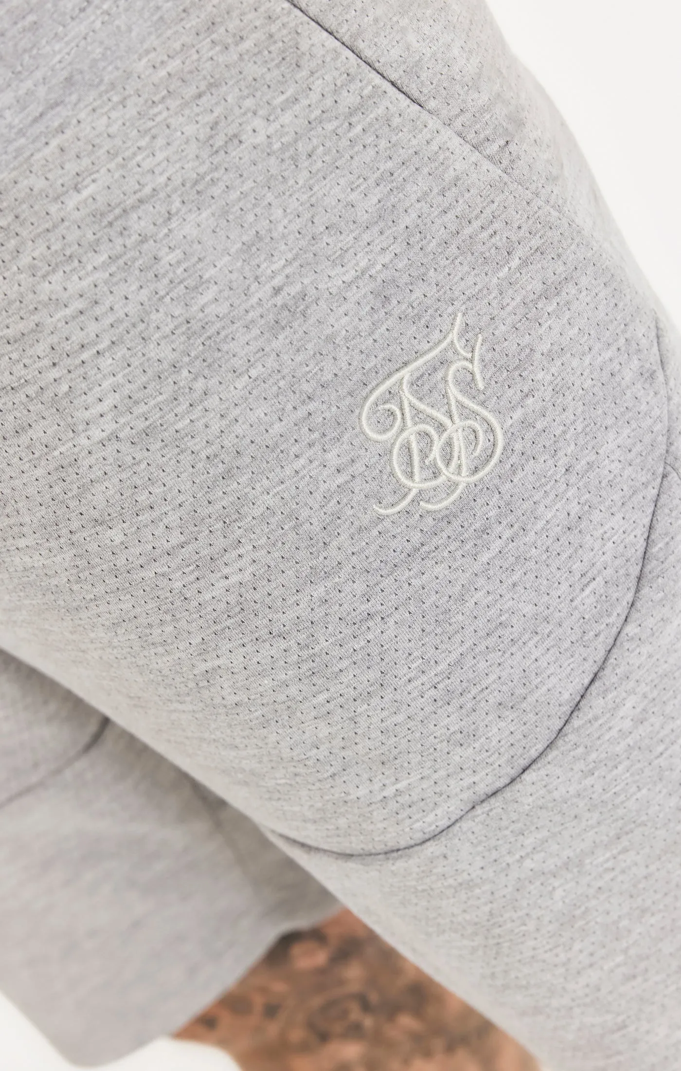 Grey Textured Fitted Short sold by Siksilk product image thumbnail 4