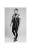 SikSilk Floral Baseball Jersey - Black sold by Siksilk