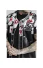 SikSilk Floral Baseball Jersey - Black sold by Siksilk