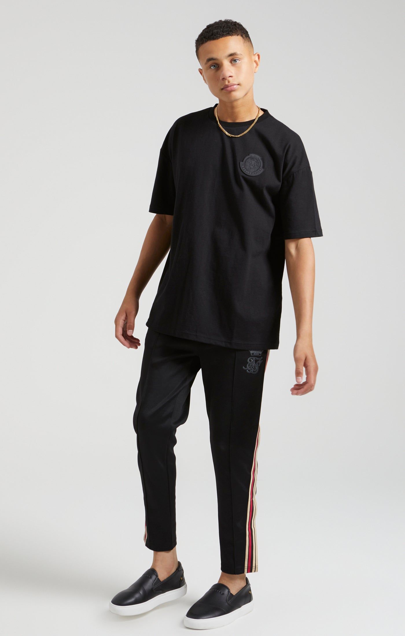 Boys Messi x SikSilk Black Lion Graphic Oversized T-Shirt sold by Siksilk product image thumbnail 4