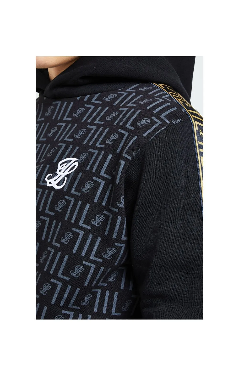 Illusive London Elite Overhead Hoodie - Black sold by Siksilk product image thumbnail 2