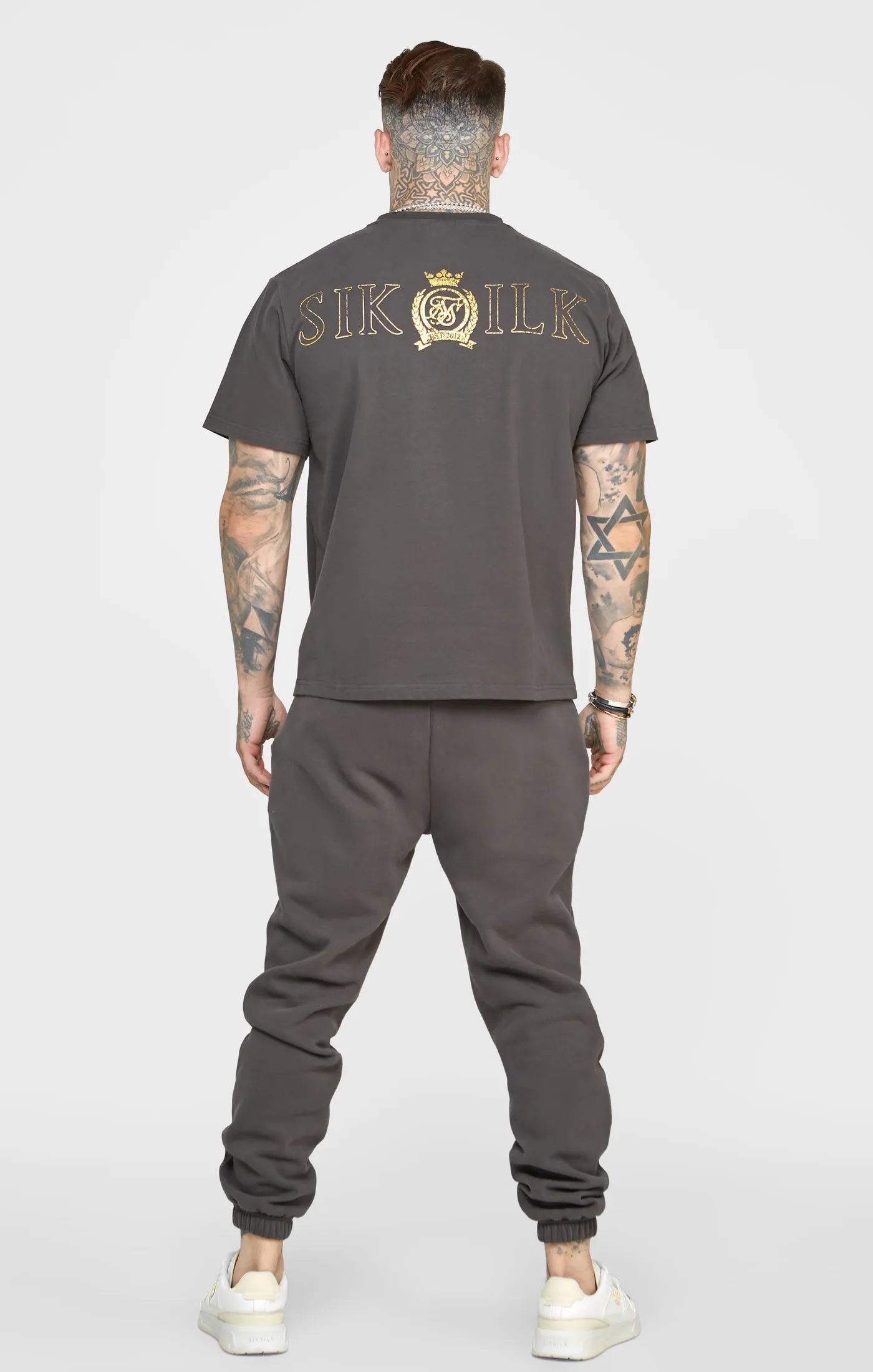 Black & Gold Relaxed Jogger sold by Siksilk product image thumbnail 5